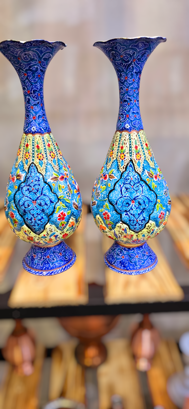 گلدان میناکاری