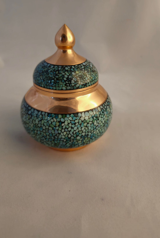 قندان فیروزه کوبی ۱۲سانتی