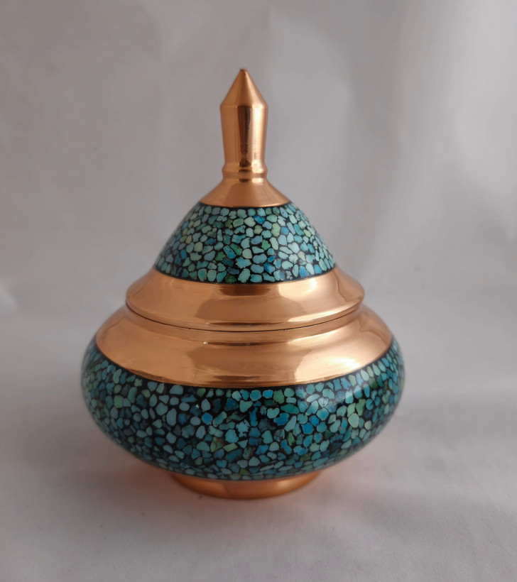 قندان فیروزه کوبی ۱۷سانتی